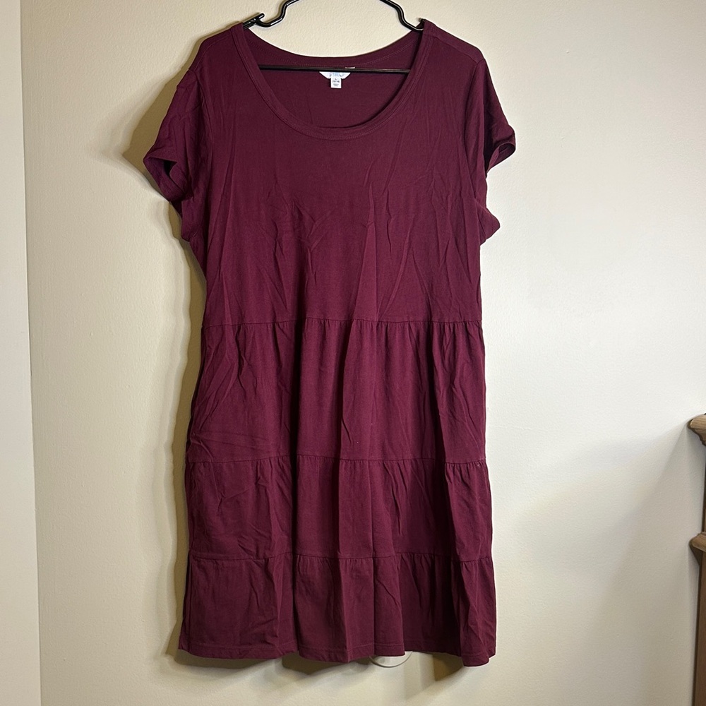 Time and Tru Burgundy Mini Dress